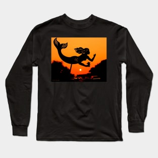 Burnt Umber Mermaid Long Sleeve T-Shirt